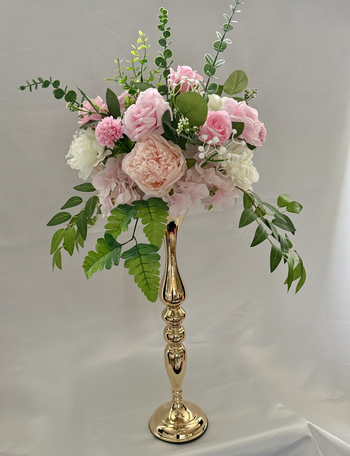 Rosa kukka-asetelma 30cm